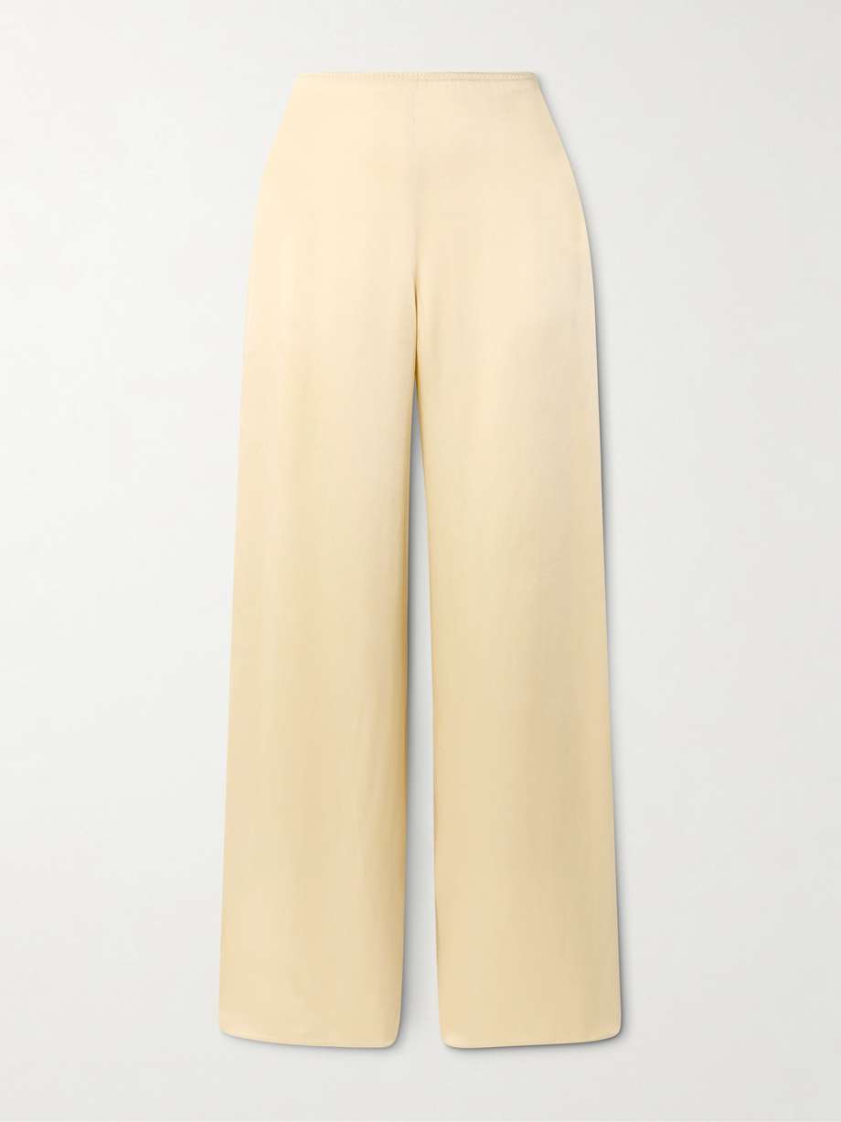 The Vanguard satin wide leg pants