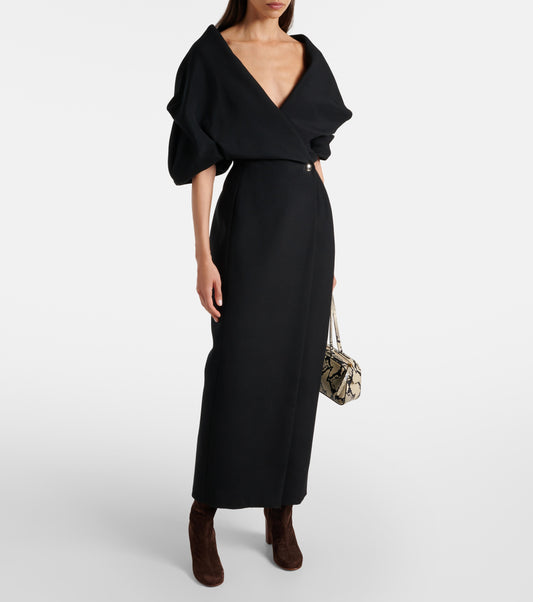 Truman puff sleeve maxi dress