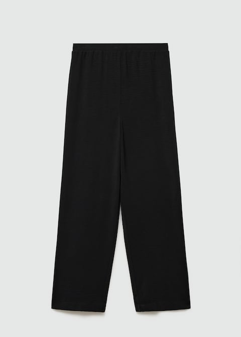 Wide leg fluid trousers