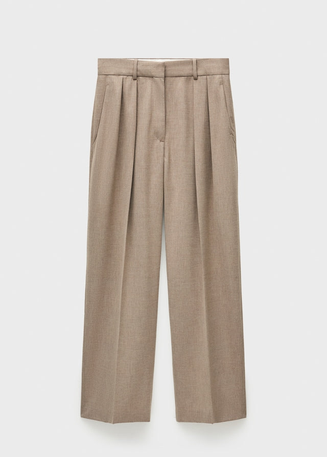 Wool suit trousers