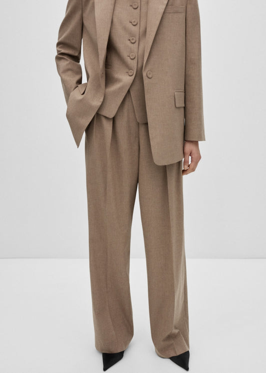 Wool suit trousers