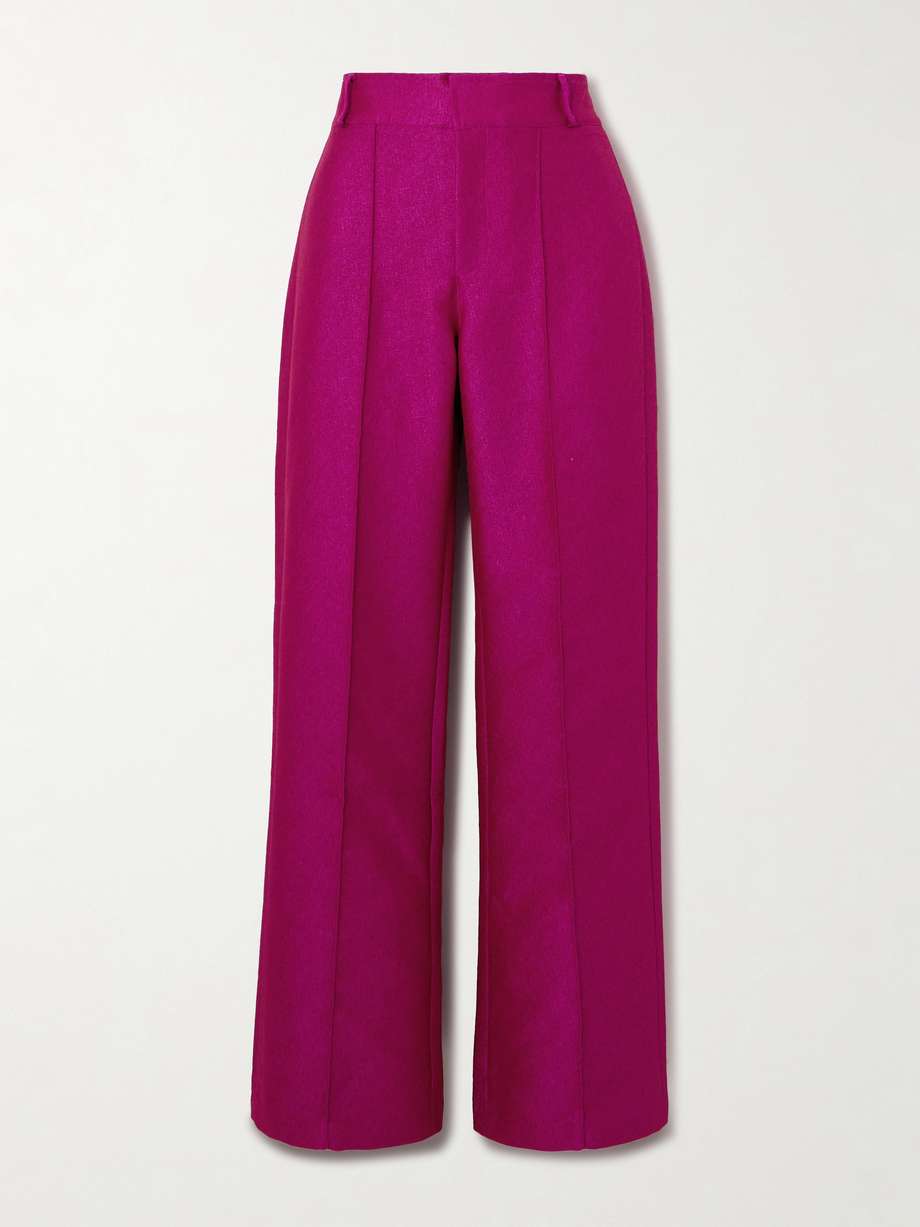 Yoshi crepe wide leg pants