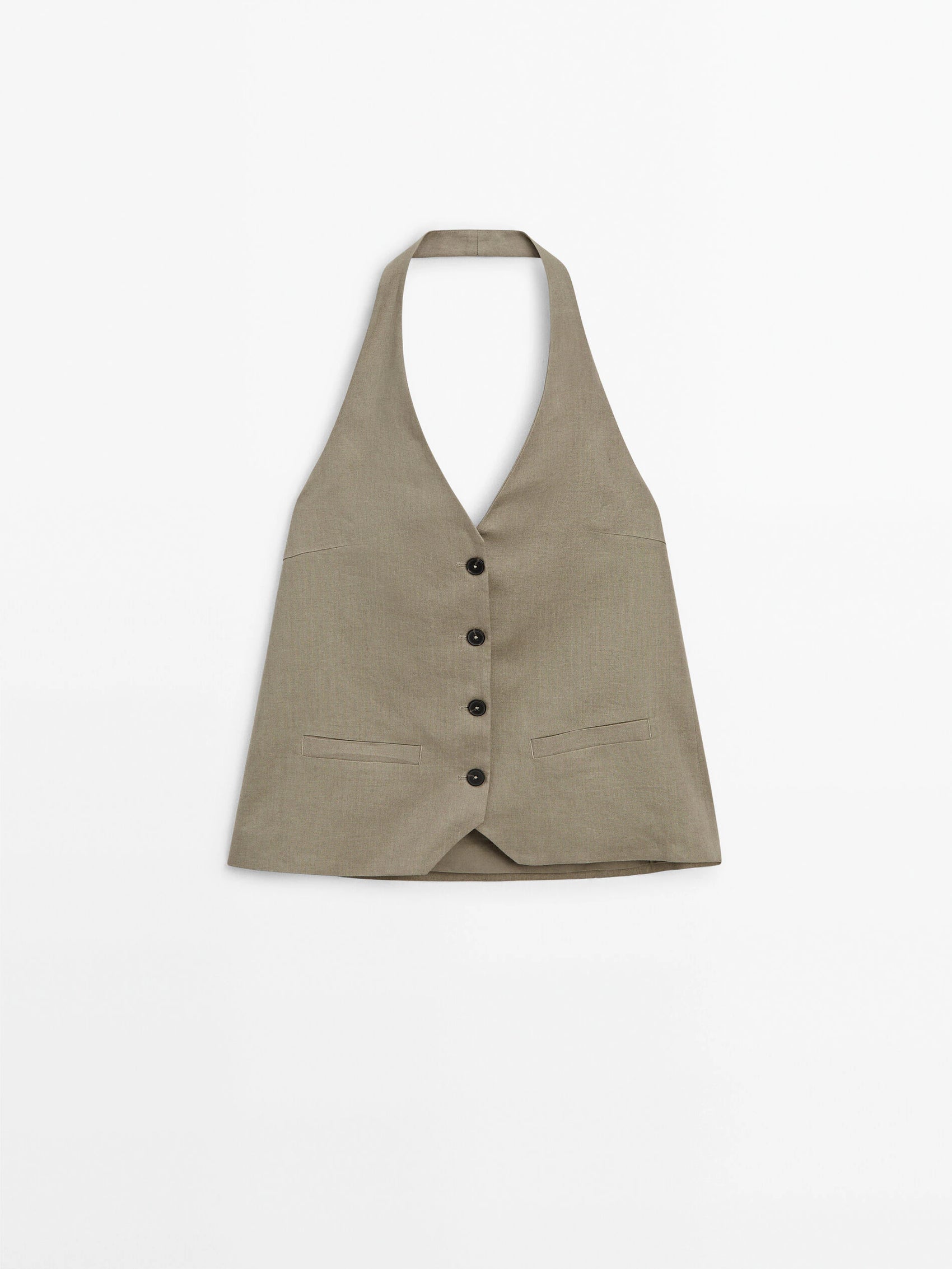 linen halter waistcoat